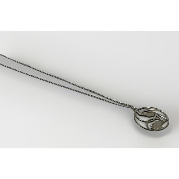 Creed STERLING SILVER Religious Virgin Mary & Child Pendant Necklace - 18” - Picture 11 of 14